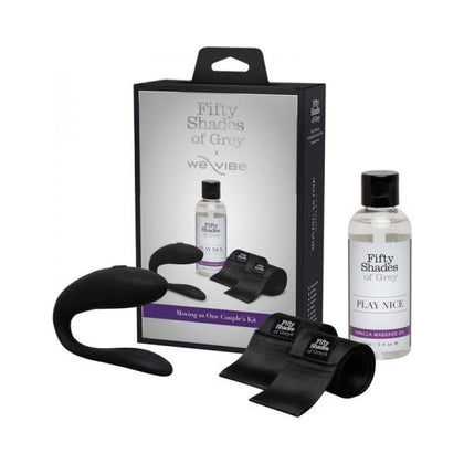 Fifty Shades of Grey We-Vibe Moving As One Kit - Black, Couples Vibrator for Shared Pleasure and Sensual Exploration