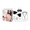 Lux Fetish Interchangeable Collar & Nipple Clips 12-piece Set - Versatile Pleasure Kit for Sensual Exploration and Fashionable Flair - Adult Naughty Store