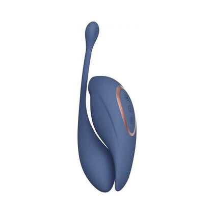 SHOTS Twitch 2 Rechargeable Suction and Flapping Vibrator with Remote Control Vibrating Egg Blue/Grey - Dual Stimulator for Intense Pleasure, Model TWITCH2, Unisex, Clitoral and Internal Stimulation