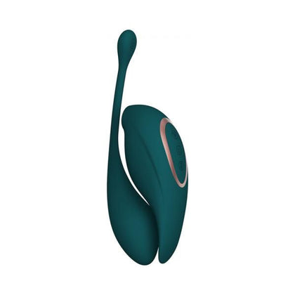 SHOTS Twitch 2 Rechargeable Clitoral Stimulator and Insertable Egg - Model TWITCH 2 - Female - External and Internal Pleasure - Forest Green