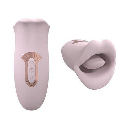 Introducing the Loveline Kiss 10-Speed Suction and Vibrating Mouth Silicone Rechargeable Waterproof Pink Clitoral Stimulator - Model Kiss 10.0, designed for the discerning pleasure seeker. - Adult Naughty Store