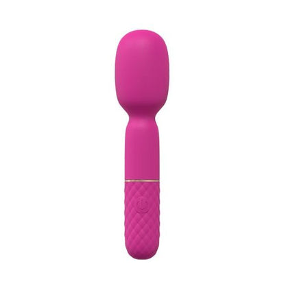 Introducing the Loveline Bella 10 Speed Vibrating Mini-Wand Silicone Rechargeable Waterproof Pink Clitoral Stimulator - A Discreet Delight - Adult Naughty Store