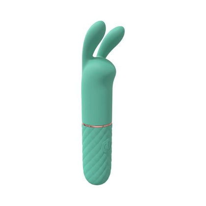 Loveline Dona Mini-rabbit Silicone Vibrator D10: Green Mini-rabbit Clitoral Pleasure Stimulator
