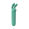 Loveline Dona Mini-rabbit Silicone Vibrator D10: Green Mini-rabbit Clitoral Pleasure Stimulator - Adult Naughty Store