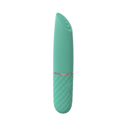 Loveline Beso 10 Speed Vibrating Mini-lipstick Silicone Rechargeable Waterproof Clitoral Stimulator in Green - Adult Naughty Store