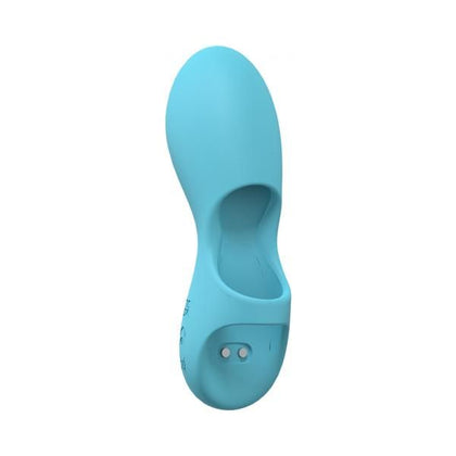 Introducing the Loveline Joy 10 Speed Finger Vibe Silicone Rechargeable Waterproof Blue - The Ultimate Clitoral Stimulator for Her 💙