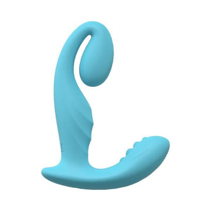 Loveline Bliss 10 Speed Dual Motor Vibe Sealed Silicone Rechargeable Submersible Blue - Adult Naughty Store