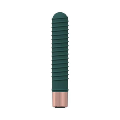 Loveline Poise Mini-Vibe 10 Speed Silicone Rechargeable Waterproof Vibrator - Model F1, for Women - Clitoral/G-Spot Stimulation - Forest Green - Adult Naughty Store