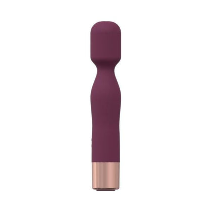 Loveline Glamour Mini-Wand Silicone Rechargeable Waterproof - Model 10 - Burgundy - Clitoral and G-Spot Stimulator - Adult Naughty Store