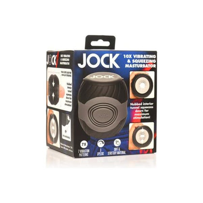 Introducing the Jock 10x Vibrating Double Masturbator - The Ultimate Pleasure Experience for Men and Women