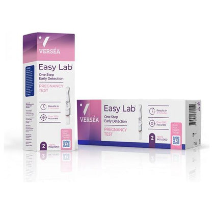 Versa Easy Lab Pregnancy Test 2-pack: Accurate & Fast Pregnancy Test for Women - VersÃ©a Lab Preg-Check Model 2A - Pink