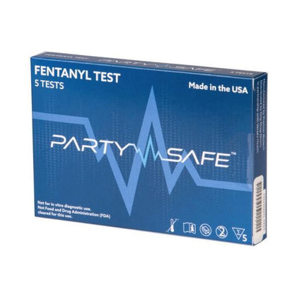 Verséa's Party Safe Fentanyl Test Strips 5-Test Kit: Rapid Fentanyl Detection for Harm Reduction in Drugs - PharmTech-5 - Unisex - Safety & Health - White