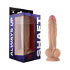 Shaft Model A Liquid Silicone 10.5 In. Dildo With Balls Pine - Adult Naughty Store