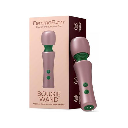 Femmefunn Bougie Wand Rose Gold Rechargeable Luxury Vibrating Clitoral Stimulator (Model: Bougie Wand) for Women - Rose Gold