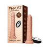 Femmefunn Thruster Shaft Nude Liquid Silicone Realistic Thrusting Dildo Model THRUST-101 Unisex G-Spot Stimulation in Beige