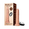 Femmefunn Thruster Shaft Nude Liquid Silicone Realistic Thrusting Dildo Model THRUST-101 Unisex G-Spot Stimulation in Beige - Adult Naughty Store