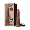 Femmefunn Thruster Rabbit - Brown Liquid Silicone Rechargeable Thrusting Rabbit Vibrator FT358 for Women_Targeted G-Spot Stimulation