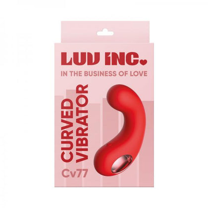 Luv Inc CV77 Mini Curved Vibrator for Women: Red