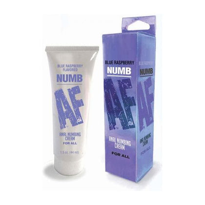 Numb AF Anal Desensitizer Cream - Blue Raspberry Flavor - Enhance Your Anal Pleasure - Model #AF-001 - For All Genders - Intensify Your Sensations - 1.5 Oz Tube