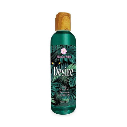 Wish Laboratories and Little Genie Desire Pheromone Massage Oil - Pink Grapefruit Scent, Sensual Aromatherapy for Enhanced Seduction - 4 Oz - Adult Naughty Store