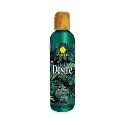 Wish Laboratories and Little Genie Desire Pheromone Massage Oil - Citrus Scent - 4 Oz - Heighten Your Sensual Allure and Unleash Your Wildest Desires