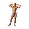 Male Power Kaleidickscope Posing Strap Black O/s - Sensational Men's Nylon and Spandex G-String for Provocative Rear Exposure and Body Sculpting - Model KP-PS01, One Size - Adult Naughty Store