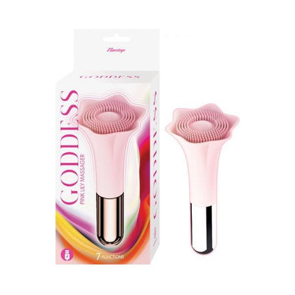 Introducing the Goddess Pink Lily Massager - The Ultimate Pleasure Companion for Women - Adult Naughty Store