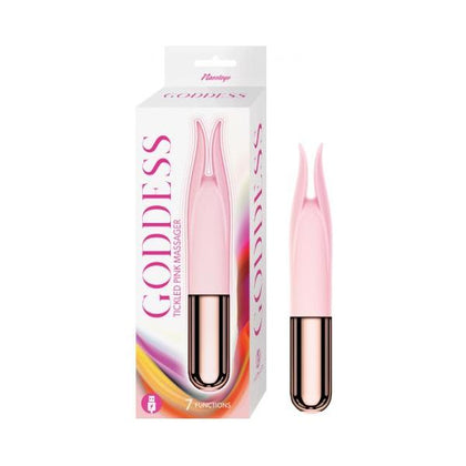Goddess Tickled Pink Massager - Powerful Vibrating Silicone Clitoral Stimulator - Model GT-2000 - Women's Pleasure Toy - Pink