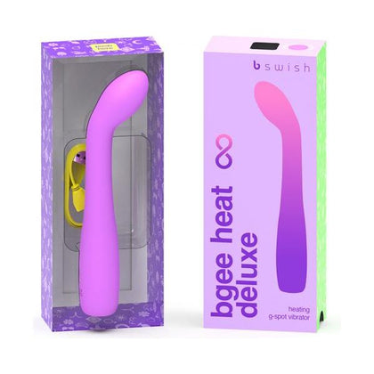 B Swish Bgee Heat Infinite Deluxe Sweet Lavender - Premium Silicone G-Spot Vibrator for Women, Intense Pleasure, Model BHID-105, Lavender Color