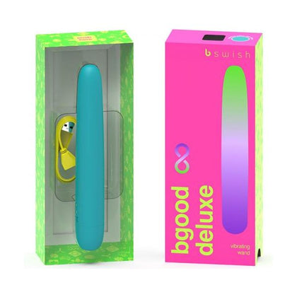 B Swish Bgood Infinite Deluxe Sea Foam - Rechargeable Waterproof Silicone Vibrator - Model BD-100 - For Women - G-Spot Stimulation - Sea Foam Green - Adult Naughty Store