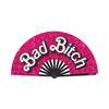 Sensual Pleasures Deluxe Bad Bitch Folding Hand Fan - Barbie-inspired Design, Model BB-24, for Women, Cooling and Glamorous Pleasure, Vibrant Pink - Adult Naughty Store