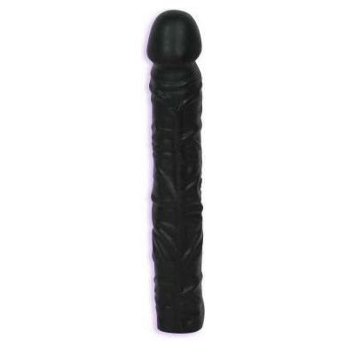 Doc Johnson Classic 10-Inch Black Dong - Model D10B - Unleash Intense Pleasure for All Genders and Multiple Pleasure Zones