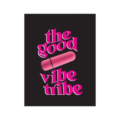 NaughtyVibes Rock Candy Good Vibe Tribe Greeting Card with Honey Stinger Bullet Vibrator - Model X1 - Unisex - Clitoral Stimulation - Pink