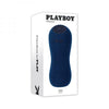 Playboy Gusto Rechargeable Sucking Vibrating Stroker Navy - Adult Naughty Store