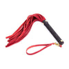 Ple'sur Pro Mini Leather Flogger Red - Premium Suede 11