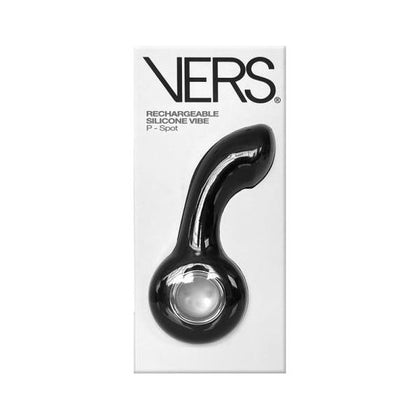 VERS Rechargeable Silicone P-Spot Vibe - Model V1 - Male Prostate Stimulation - Black - Adult Naughty Store