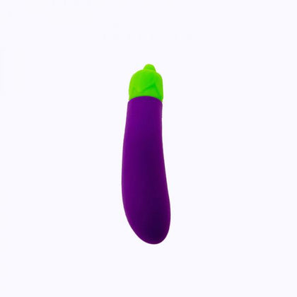 Emojibator Eggplant USB Vibrator - Purple, Model EGG-2021, Unisex, Clitoral Stimulation