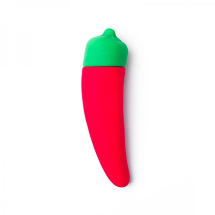 Chili Pepper USB Vibrating Dildo - Spicy Passion Essential M89 - Unisex Pleasure Stimulator - Red