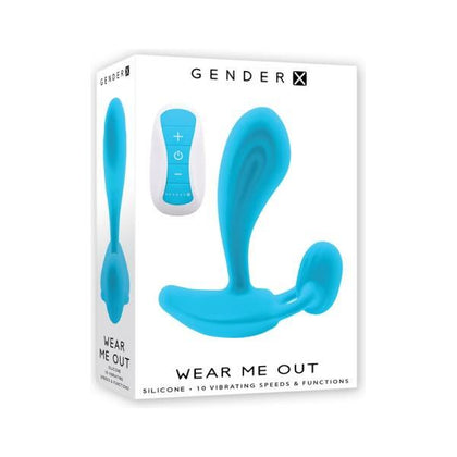 Gender X Wear Me Out Rechargeable Wearable With Remote Silicone Blue