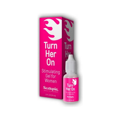 LadyLux Sextopia Turn Her On Stimulating Gel - .5 Oz - For Women - Clitoral Stimulation - Clear