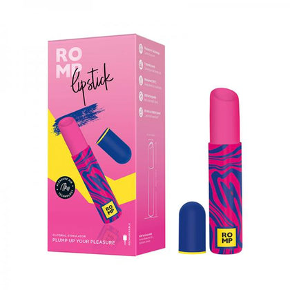 Introducing the ROMP Lipstick Pleasure Air Stimulator Model L1 for Women - Clitoral Pleasure, Seductive Black