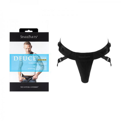 SpareParts Deuce Cover Underwear Harness Black Double-Strap Size B Nylon Unisex Strap-On Harness