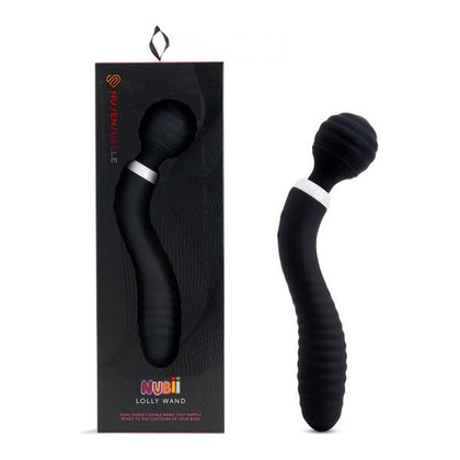 Seduce Sensuelle Lolly Nubii Double-ended Flexible Wand - Black | Clitoral and G-Spot Stimulation