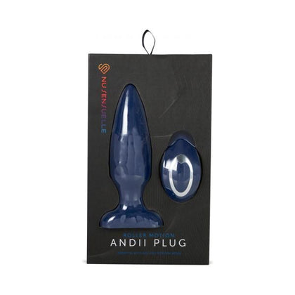 Nu Sensuelle Andii Roller Motion Plug - Navy Blue G-Spot, C-Spot, and A-Spot Vibrator for Women