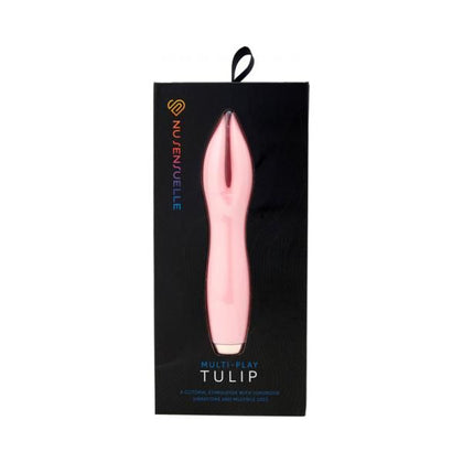 Nu Sensuelle Tulip Multi-play Stimulator NB-2023: Intense Unisex Clitoral & Nipple Vibrator in Millennial Pink