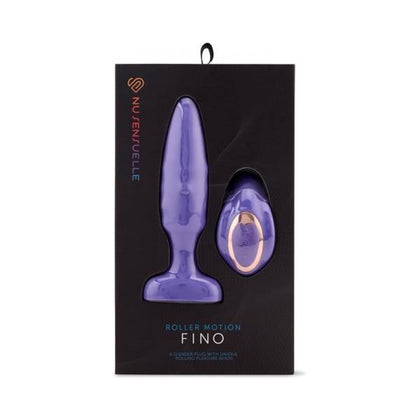 Nu Sensuelle Fino Roller Motion Plug Ultra Violet: Premium Silicone P-Spot & G-Spot Vibrator (#Fino) for All Genders