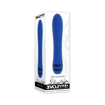 Evolved The Pleaser Rechargeable Vibrator Silicone Blue: Powerful 10-Speed Silicone G-Spot Vibrator for Women