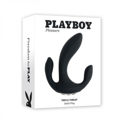 Playboy Triple Threat Rechargeable Come Hither Vibe Silicone 2am