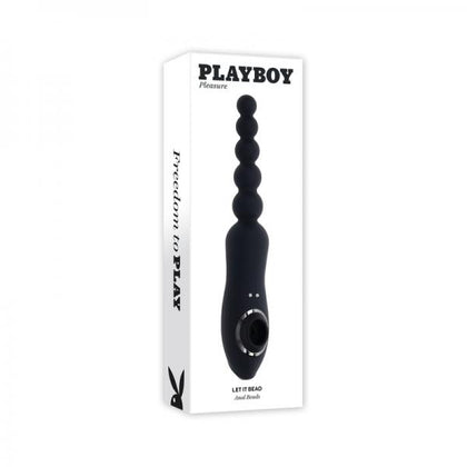 Playboy Let It Bead Rechargeable Flexible Dual-ended Anal Vibe With Suction