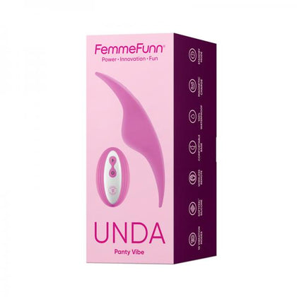 Femmefunn Unda Pink Panty Vibrator Model X - Women's Clitoral Stimulator in Sleek Pink